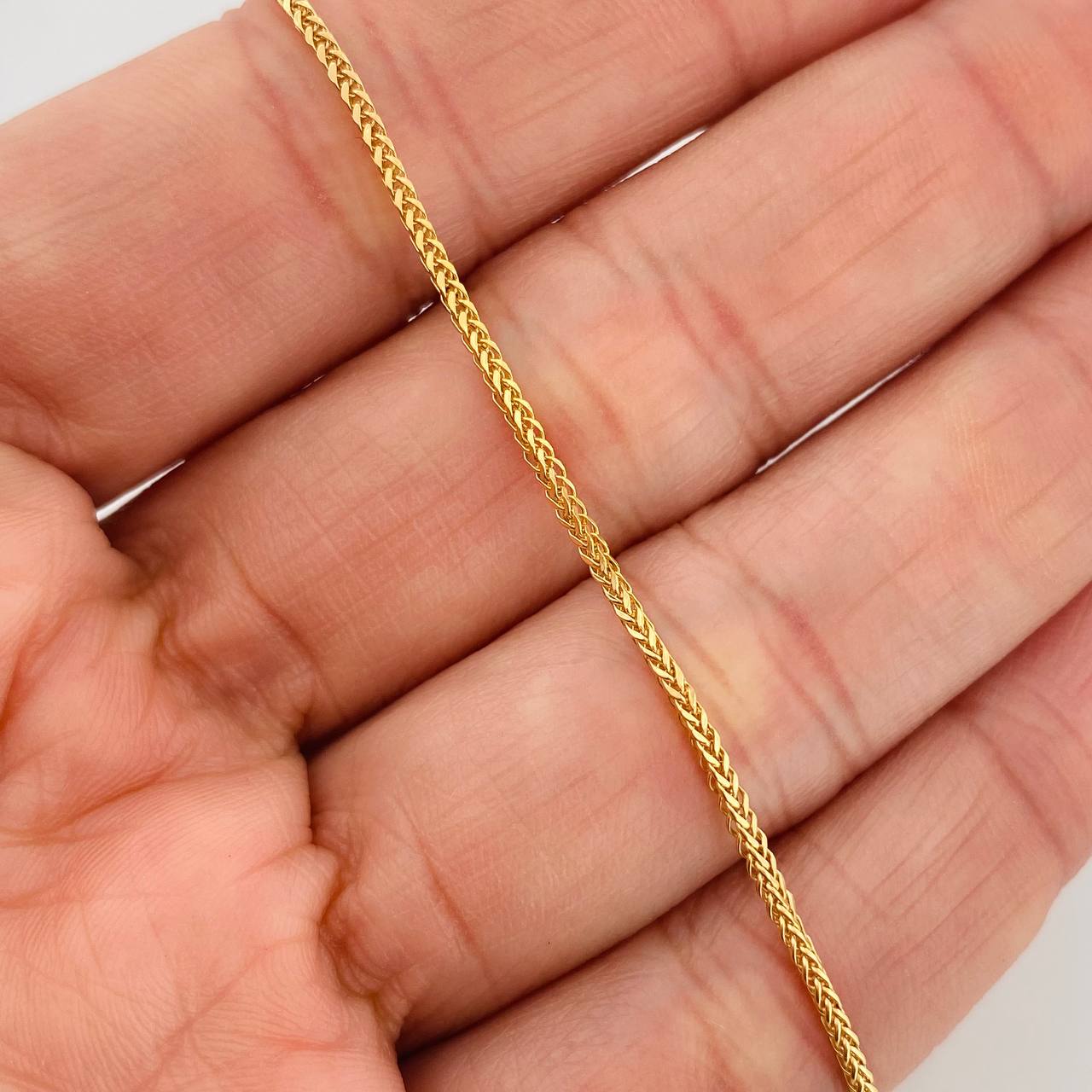 Pulso Franco 0.95gr / 7 1/4 in / 1.06mm Oro Amarillo +3 18K $