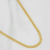 Cadena Cubana 5.45gr / 21 3/4 in / 3.35mm Oro Amarillo +1 18K %