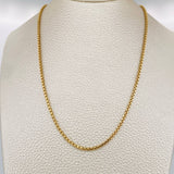 Cadena Veneciana 5.3gr / 20 in / 2.2mm Oro Amarillo +3 18K &