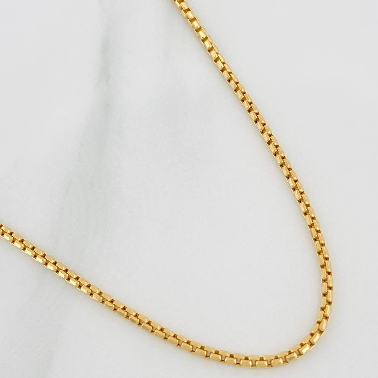 Cadena Veneciana 5.3gr / 20 in / 2.2mm Oro Amarillo +3 18K &