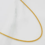 Franco Chain 1.4gr / 17 3/4 in / 1.13mm Yellow Gold +3 18K %