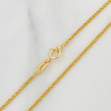 Franco Chain 1.4gr / 17 3/4 in / 1.13mm Yellow Gold +3 18K %