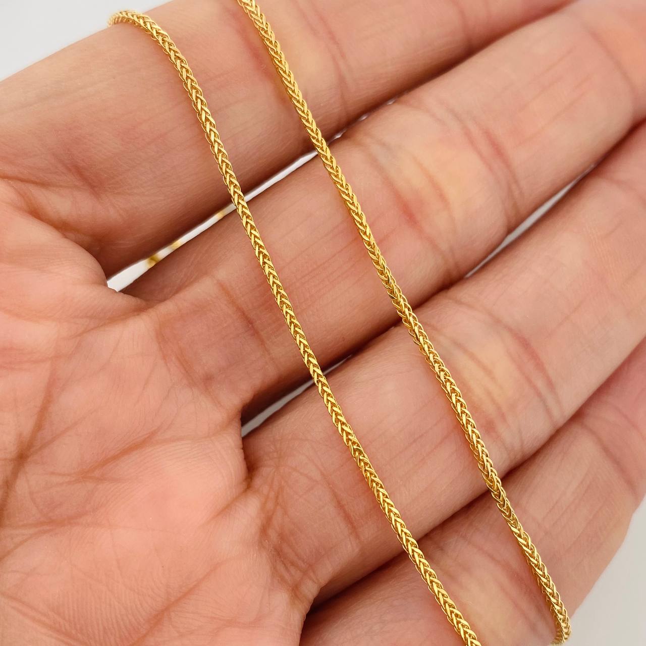 Franco Chain 1.4gr / 17 3/4 in / 1.13mm Yellow Gold +3 18K %