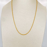Franco Chain 1.4gr / 17 3/4 in / 1.13mm Yellow Gold +3 18K %
