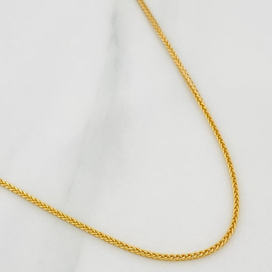 Cadena Franco 2 g / 23 1/2 in / 0.9 mm Oro Amarillo 18K