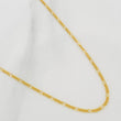 Cadena Figaro 1.65gr / 21 3/4 in / 1.37mm Oro Amarillo +1 18K $
