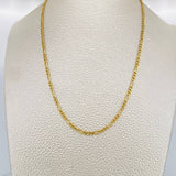 Cadena Figaro 3.1gr / 21 1/2 in / 2.05mm Oro Amarillo +1 18K $