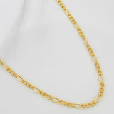 Cadena Figaro 3.1gr / 21 1/2 in / 2.05mm Oro Amarillo +1 18K $