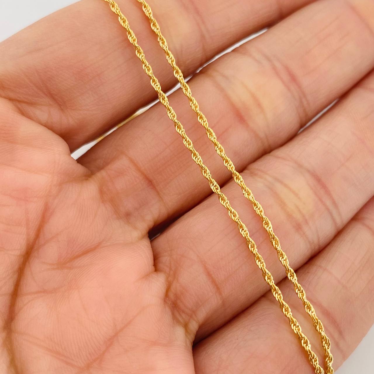 Rope Chain 0.95gr / 19 3/4 in / 1mm Yellow Gold +3 18K $