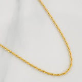 Cadena Lazo 0.9g / 18 in / 1.1mm Oro Amarillo 18K
