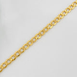 Cadena Cubana 4.7gr / 17 3/4 in / 3.28mm Oro Amarillo +1 18K $