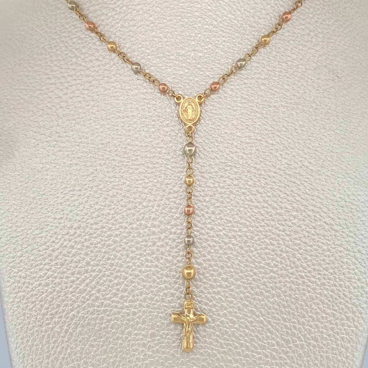 Rosario Virgen De Guadalupe 6.35gr / 23 1/4 in / Tres Oros 18K %