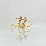 Parallel Branch Ring 1.15gr / T6 3/4 / Smooth Yellow Gold 18K *