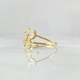 Parallel Branch Ring 1.15gr / T6 3/4 / Smooth Yellow Gold 18K *