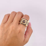 Anillo Herradura Caballo 11.2g / T10 1/2 Oro Amarillo 18K