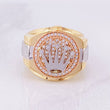 Crown Strap Ring 9.6g / T9 1/2 Three Golds 18K