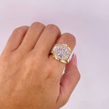 Crown Strap Ring 9.6g / T9 1/2 Three Golds 18K