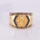 Anillo Tribal Medusa 9.3g / T10 3/4 Oro Amarillo 18K