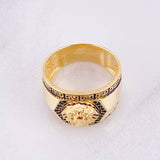 Anillo Tribal Medusa 9.3g / T10 3/4 Oro Amarillo 18K