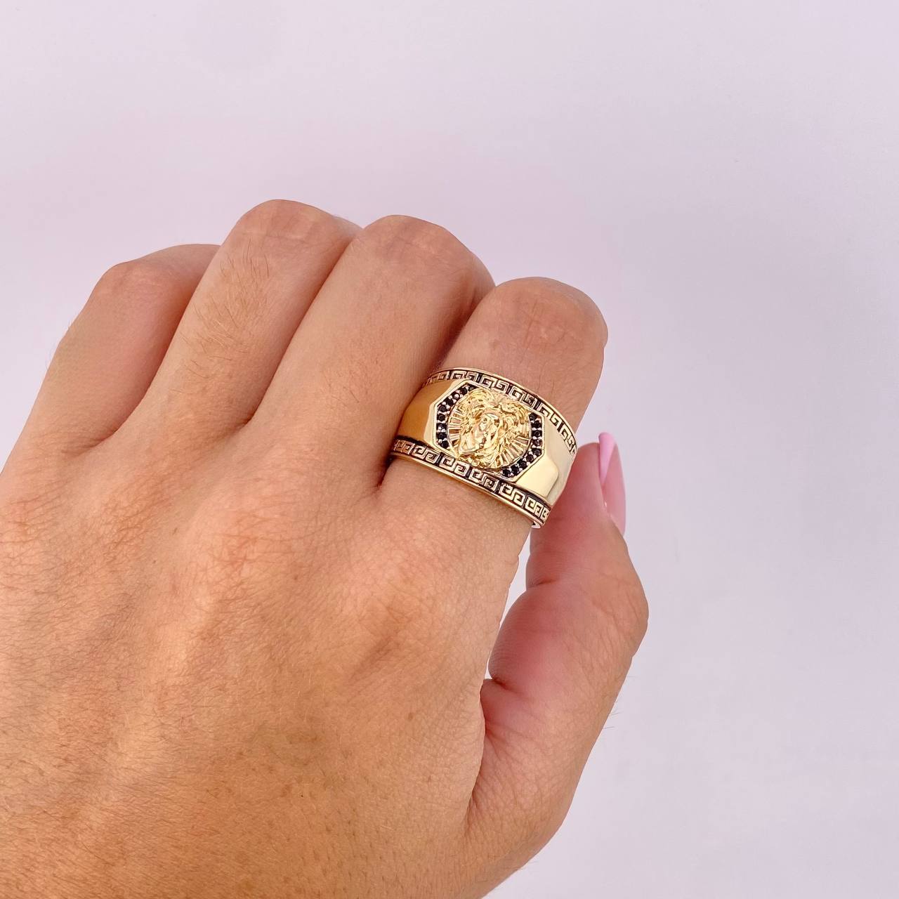 Anillo Tribal Medusa 9.3g / T10 3/4 Oro Amarillo 18K
