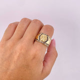 Anillo Tribal Medusa 9.3g / T10 3/4 Oro Amarillo 18K