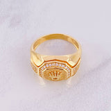 Anillo Sello Corona 9.45g / T11 1/2 Oro Amarillo 18K