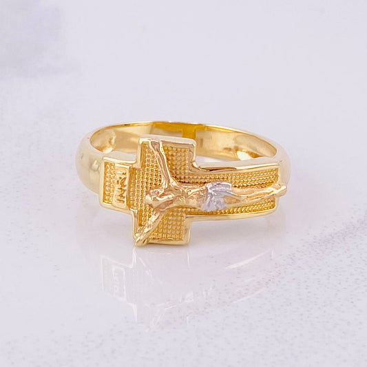 Christ Cross Ring 5.55g / T10 Two-Tone Yellow White Gold 18K