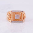 Square Horseshoe Horse Ring 11.75g / T11 1/4 Rose Gold 18K