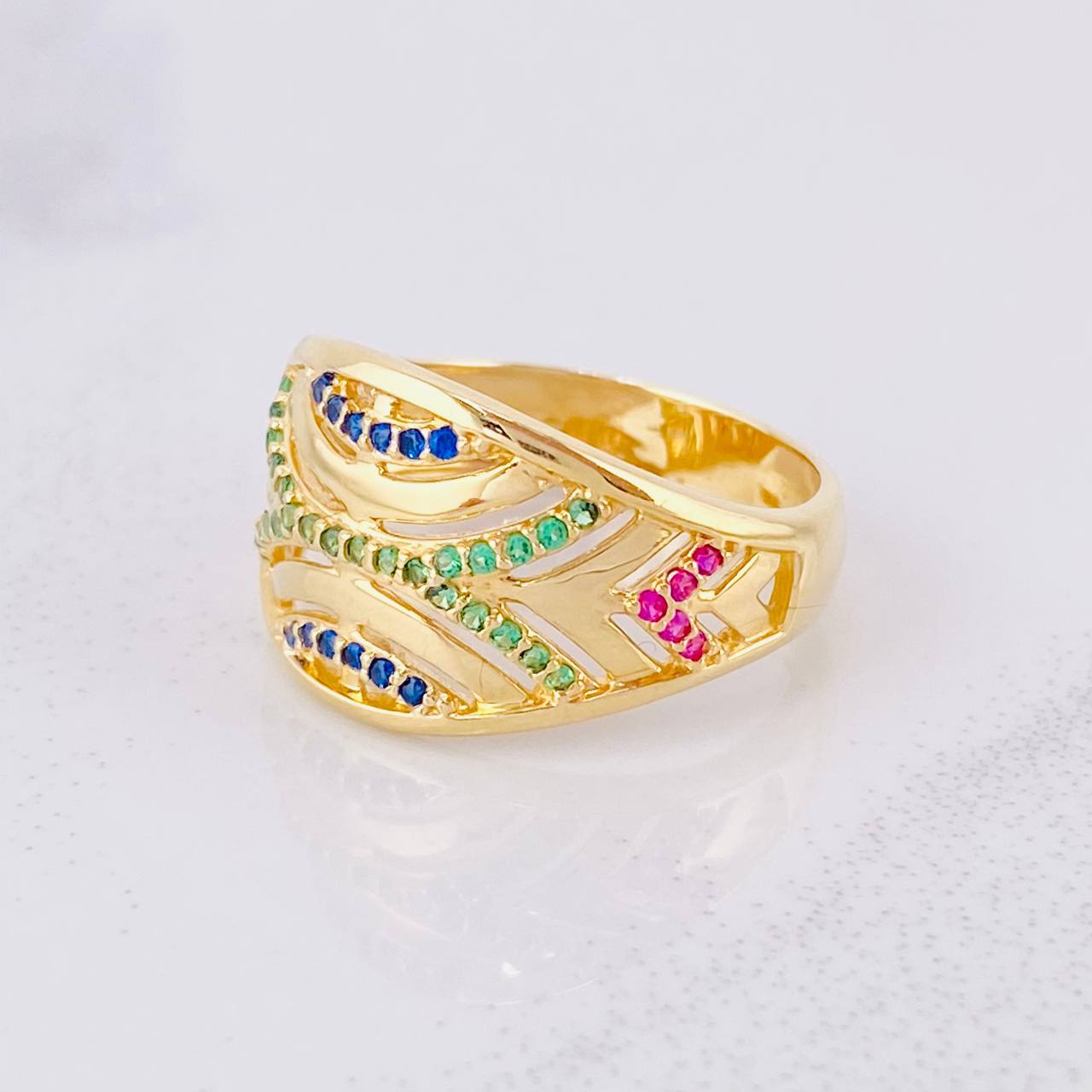 Anillo Filigrana 3.85g / T6 3/4 Oro Amarillo 18K
