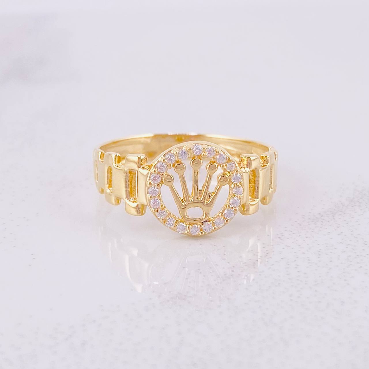 Anillo Correa Corona 2.15g / T6 1/2 Oro Amarillo 18K
