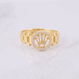 Anillo Correa Corona 2.15g / T6 1/2 Oro Amarillo 18K