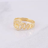 Anillo Correa Corona 2.2g / T7 1/4 Oro Amarillo 18K