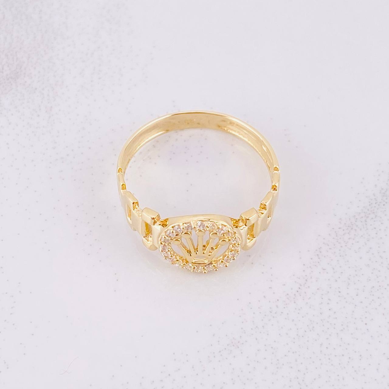 Anillo Correa Corona 2.15g / T6 1/2 Oro Amarillo 18K
