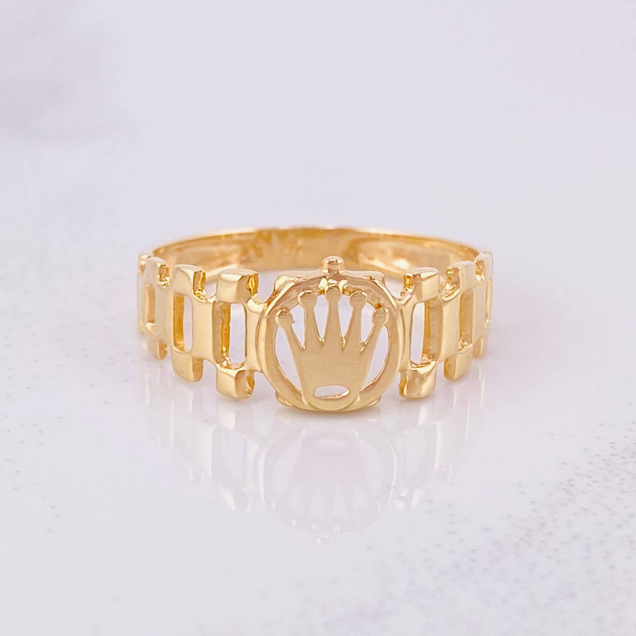 Anillo Corona Correa 2.1g / T7 Oro Amarillo 18K