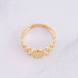 Anillo Corona Correa 2.1g / T7 Oro Amarillo 18K
