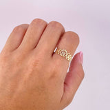 Anillo Corona Correa 2.1g / T7 Oro Amarillo 18K