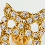Topos Silueta Buho 1.8gr / 9.95mm Oro Amarillo 18K %