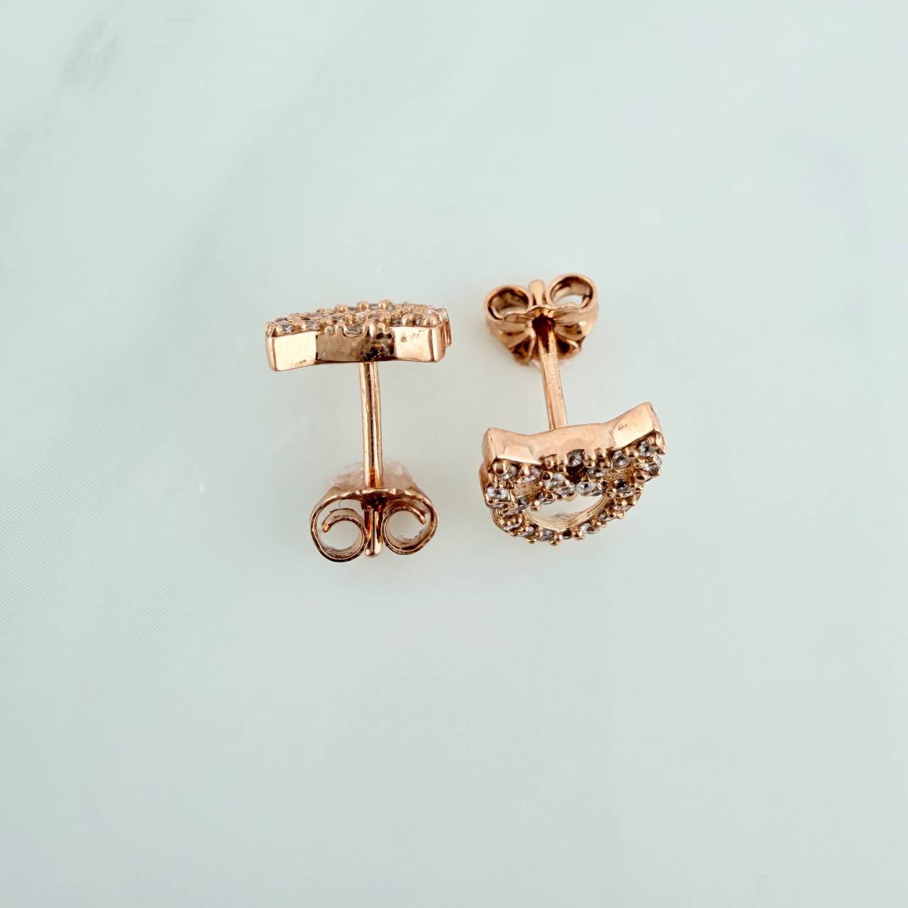 Topos Silueta Buho 1.75gr / 9.95mm Oro Rosa 18K %
