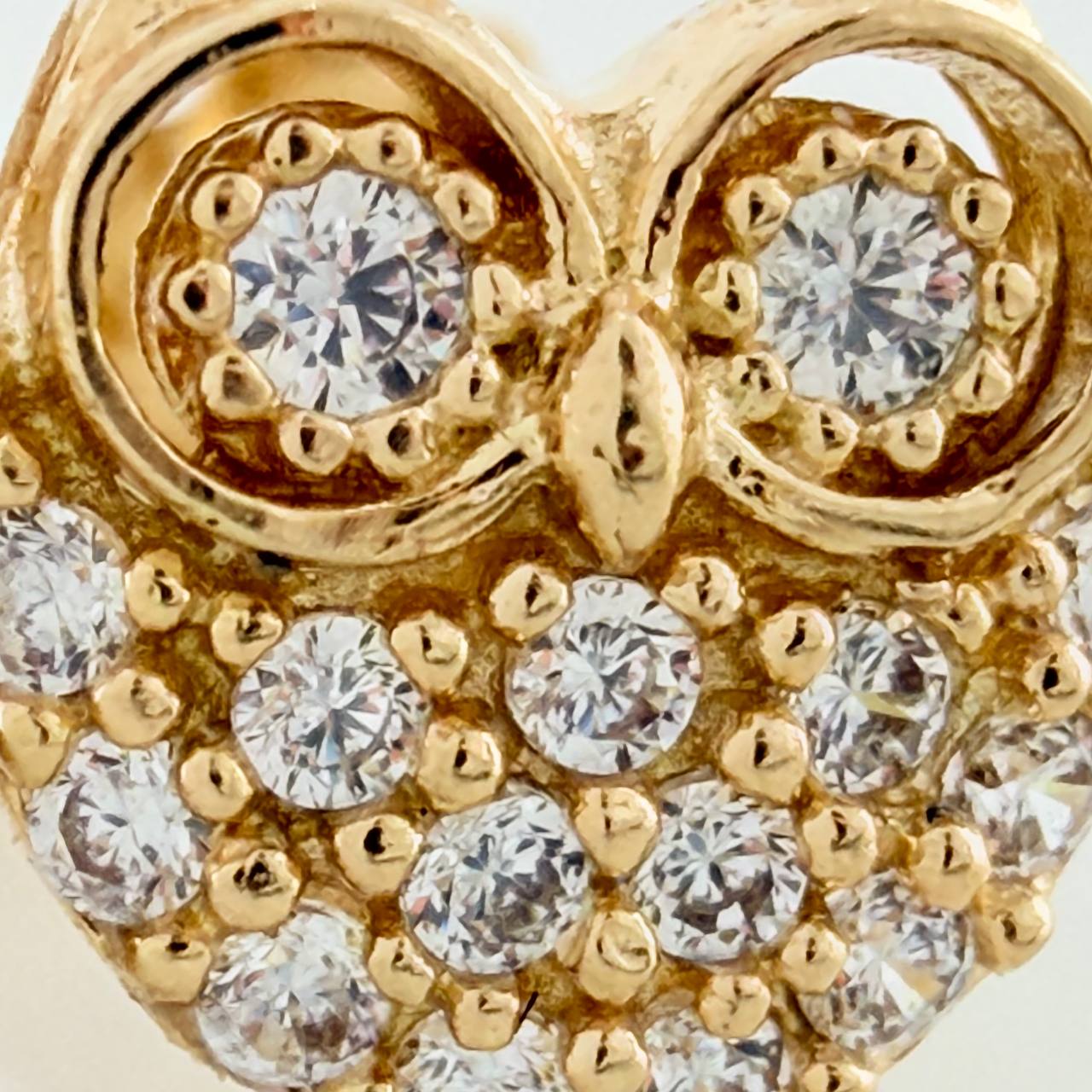 Stud Earrings Owl 1.45gr / 7.6mm Yellow Gold 18K %