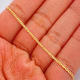 Pulso China 1.9gr / 7 1/2 in / 2mm Oro Amarillo +1 18K &