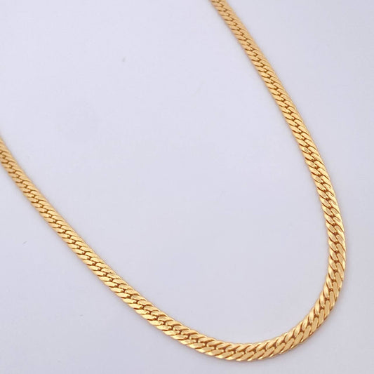 Cadena Serpiente 7.7gr / 23 3/4 in / 3mm Oro Amarillo +3 18K &