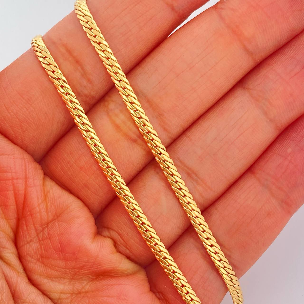Cadena Serpiente 7.55gr / 23 1/2 in / 3mm Oro Amarillo +3 18K &