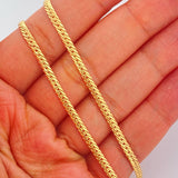 Cadena Serpiente 7.55gr / 23 1/2 in / 3mm Oro Amarillo +3 18K &
