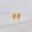Stud Earrings Virgen de Guadalupe 0.55g / in / 5.97mm Yellow Gold 18K