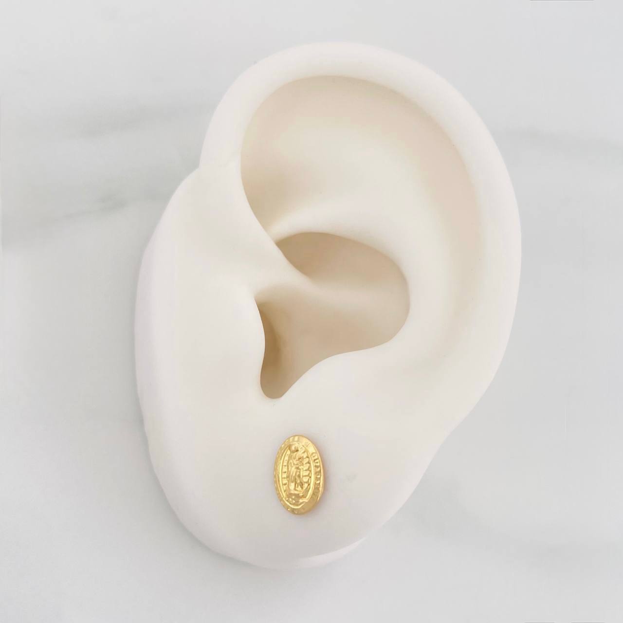 Topos Virgen de Guadalupe 0.6g / in / 5.78mm Oro Amarillo 18K