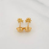 Girl Stud Earrings 0.75g / in / 5.09mm Yellow Gold 18K