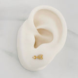 Stud Earrings Arrow 0.85g / in / 9.19mm Yellow Gold 18K