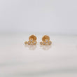Stud Earrings Circles 0.85g / in / 2.67mm Yellow Gold 18K