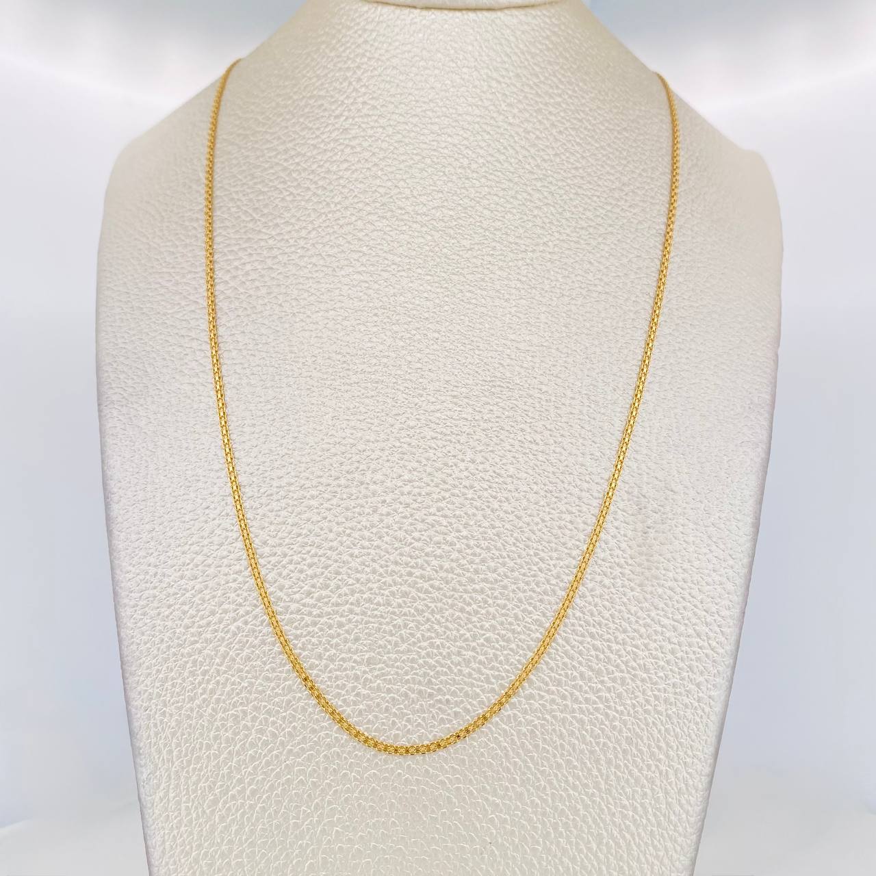 Cadena China 3.2g / 24 in / 1.4mm Oro Amarillo 18K