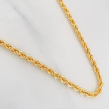 Cadena Lazo 14.7g / 24 in / 4.2mm Oro Amarillo 18K